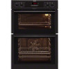 AEG IsoFrontPlus Integrated 60cm Double multifunctional Oven Black DE4043001B New Review