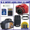 Get Pentax K-x 18-55mm Red & 55-300mm Black - K-x 12.4MP Digital SLR reviews and ratings